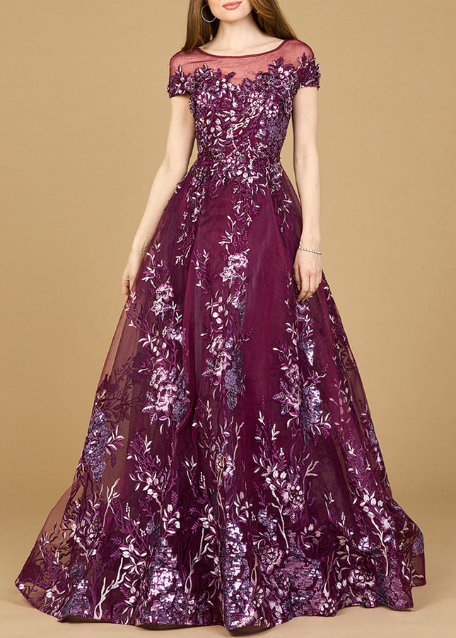 Beautiful Lace Applique A-line Ball Gown | Lara 29619