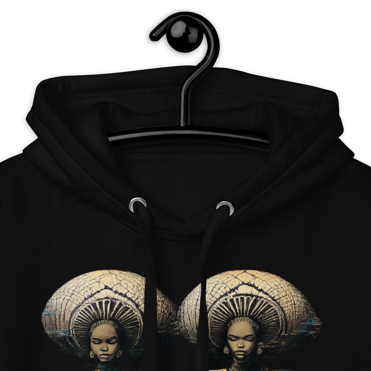 Afro - Futuristic Glitch Art Hoodie – Limited Drop – African Women Digital Design - Trendy
