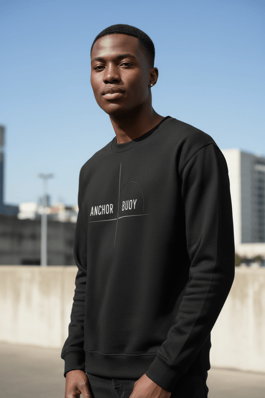 ANCHOR / BUOY Sweatshirt – Minimalist Conceptual Drop | For Thinkers & Leaders - Trendy