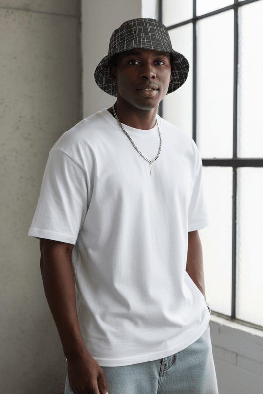 Architectural Silence Bucket Hat – Limited Drop – Reversible Minimalist Brutalist Geometric - Trendy