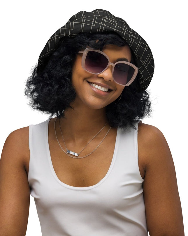 Architectural Silence Bucket Hat – Limited Drop – Reversible Minimalist Brutalist Geometric - Trendy