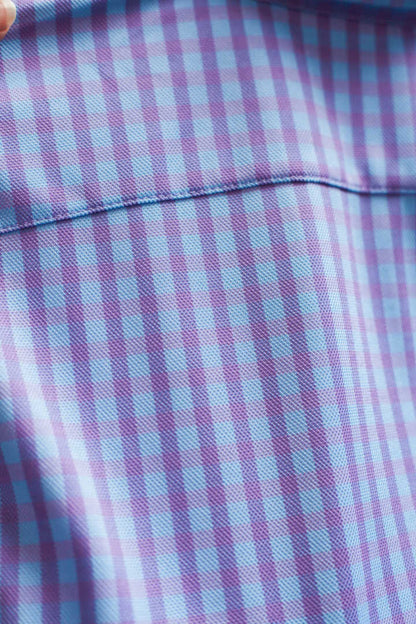Avant Check Long Sleeve Tech Shirt - Trendy
