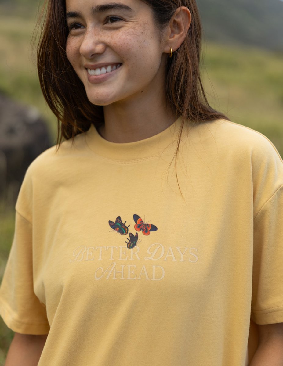 Better Days Butterfly Unisex Tee - Trendy