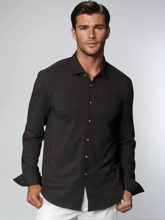 Buki Cinqo 'Single Shot' Long Sleeve Shirt - Black - Trendy