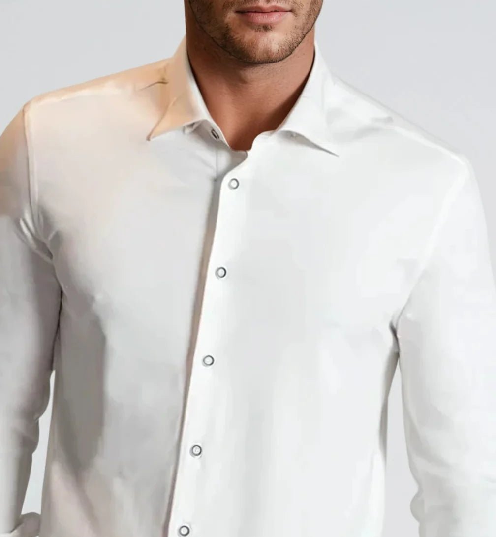 Buki Cinqo 'Single Shot' Long Sleeve Shirt - White - Trendy