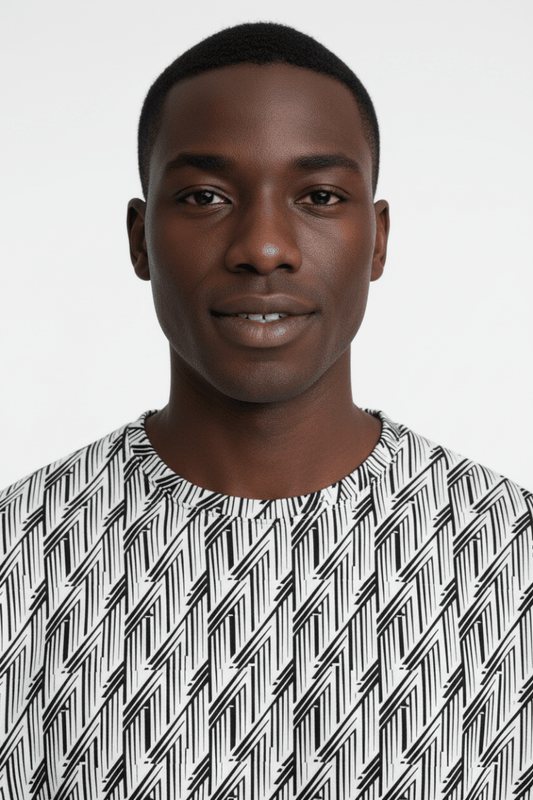Glitch Stripe Sweatshirt – Limited Drop – Black White Neo - Futurist All - Over Print - Trendy