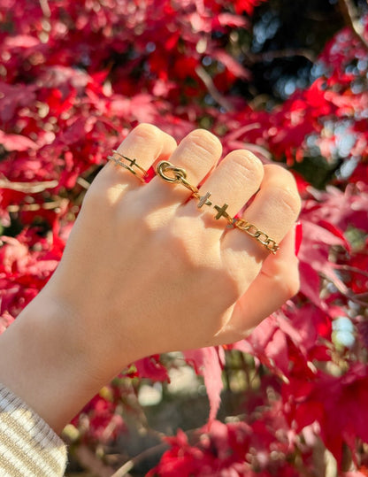 Gold Knot Ring - Trendy