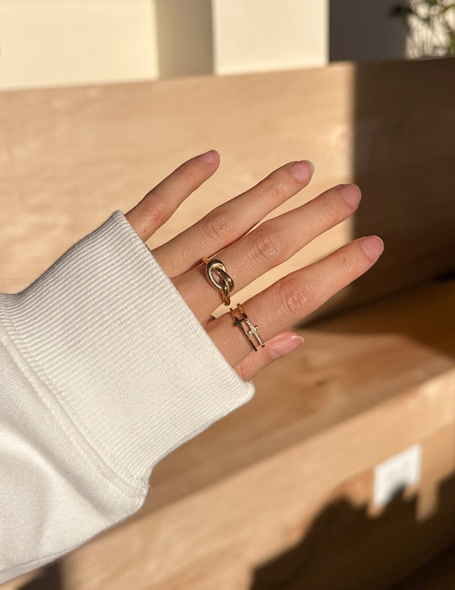Gold Knot Ring - Trendy