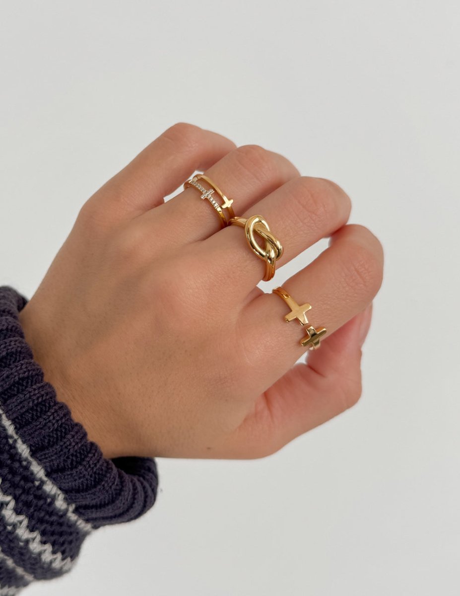 Gold Knot Ring - Trendy