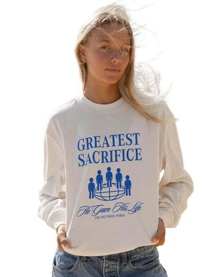 Greatest Sacrifice LS Unisex Tee - Trendy