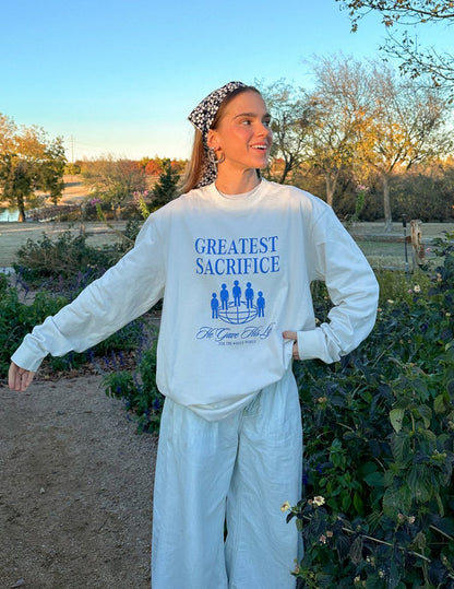Greatest Sacrifice LS Unisex Tee - Trendy