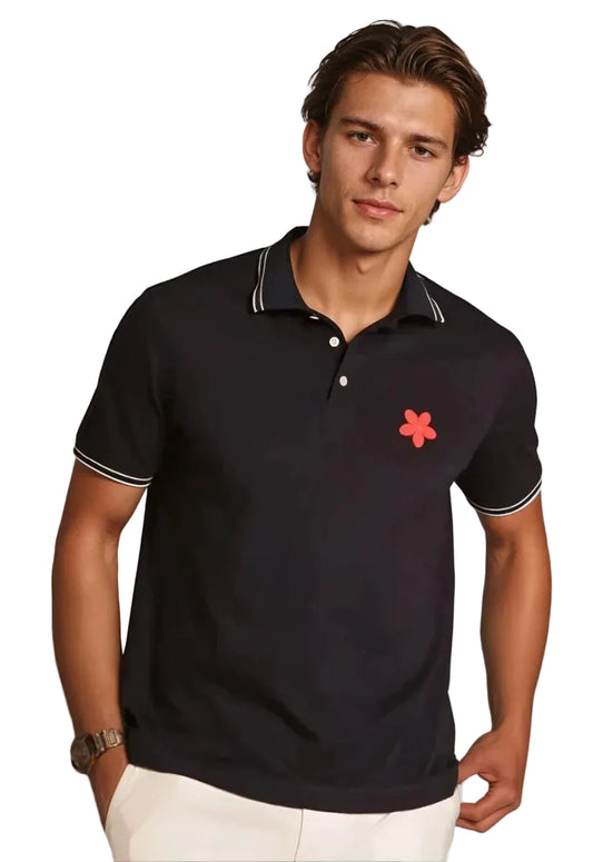Happy Polo Shirt - Black - Trendy