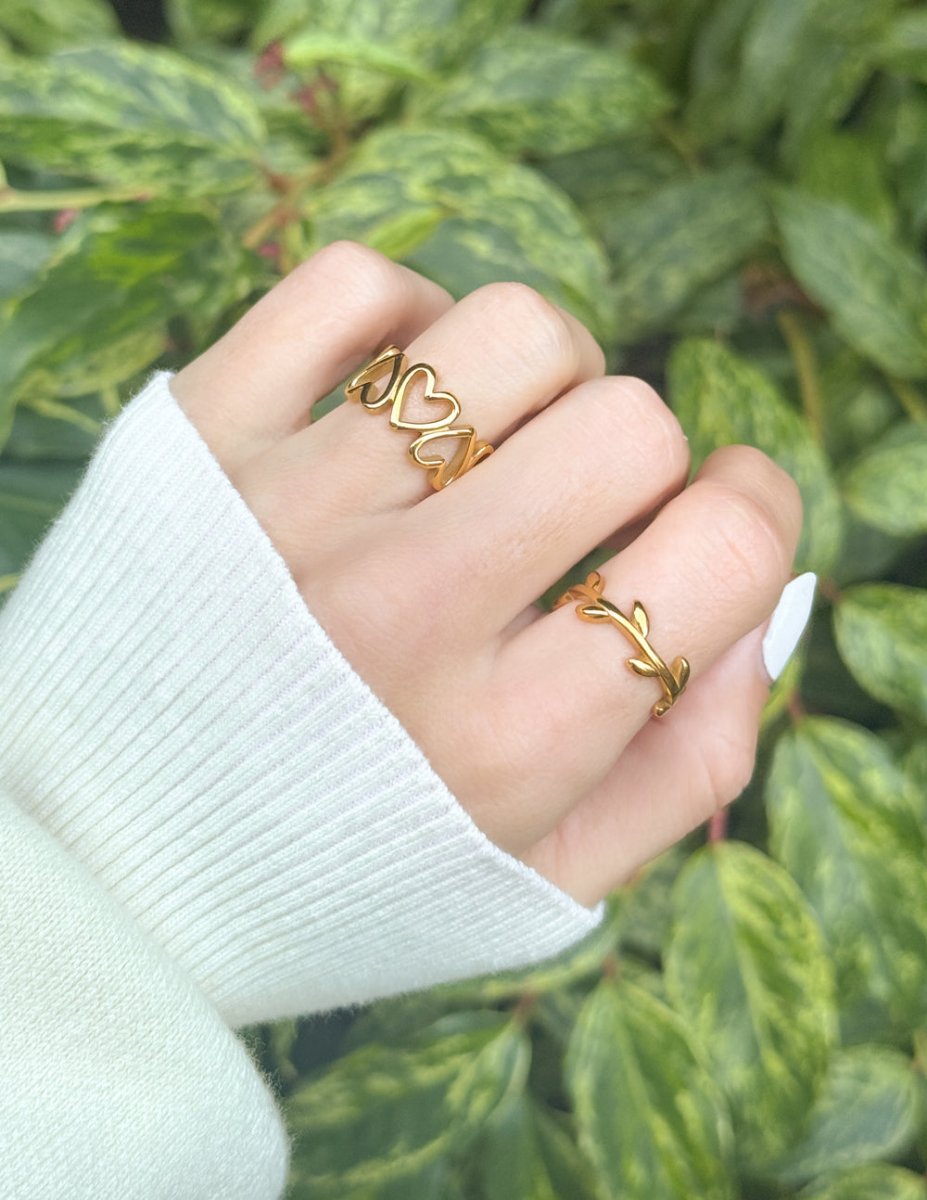 Heart Chain Ring - Trendy