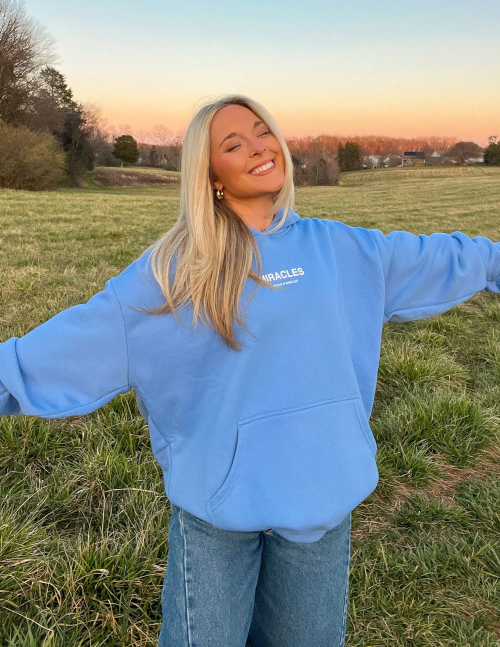 Miracles Blue Unisex Hoodie - Trendy