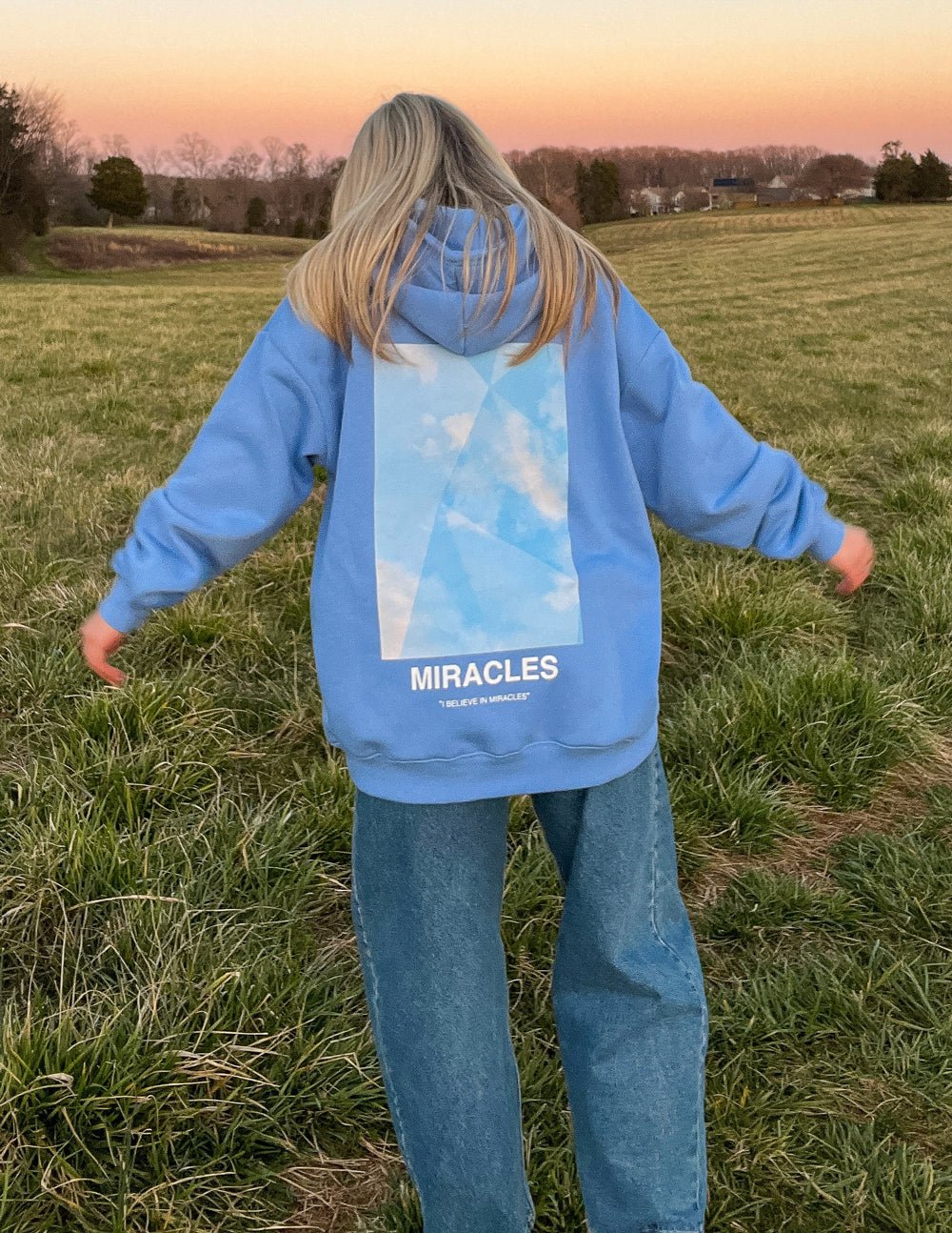 Miracles Blue Unisex Hoodie - Trendy