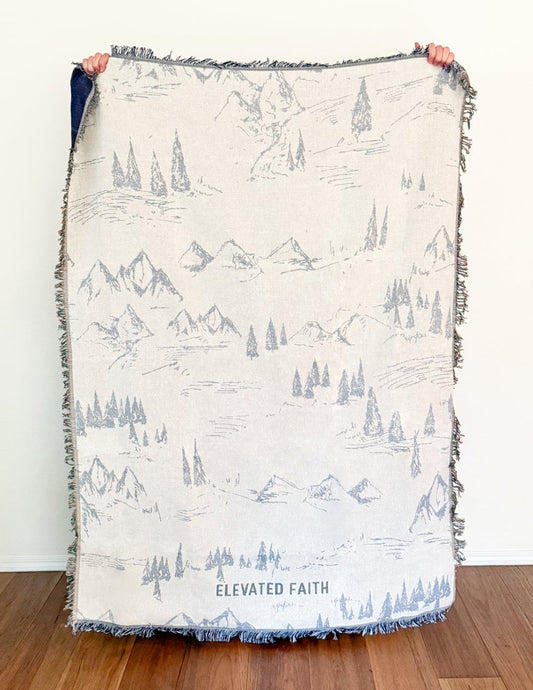Mountainscape Throw Blanket - Trendy