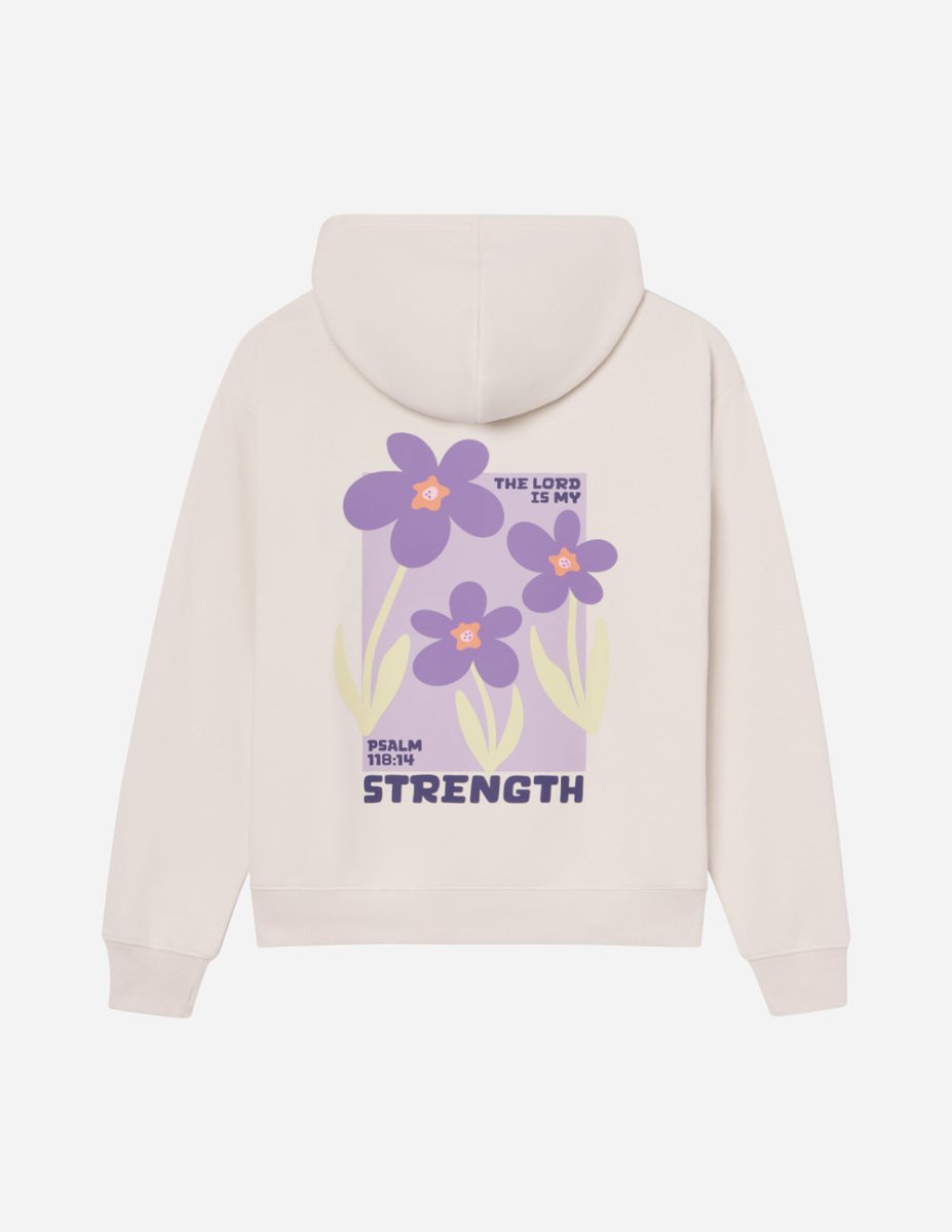 My Strength Floral Unisex Hoodie - Trendy