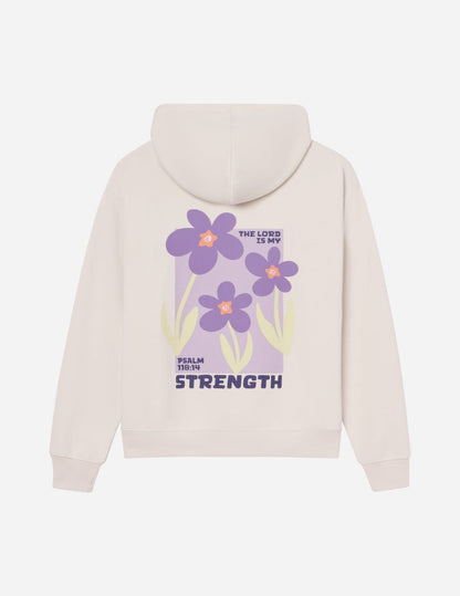 My Strength Floral Unisex Hoodie - Trendy