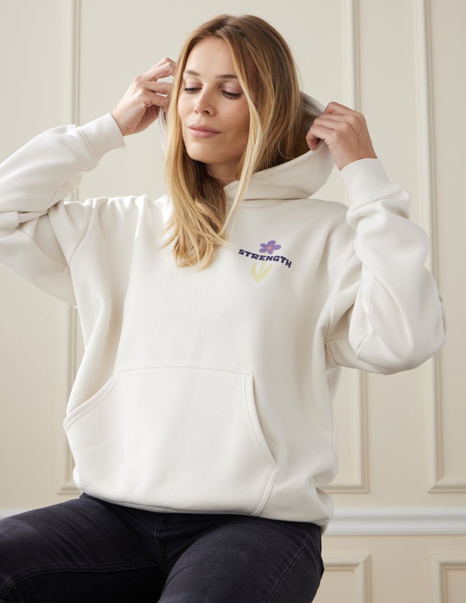 My Strength Floral Unisex Hoodie - Trendy
