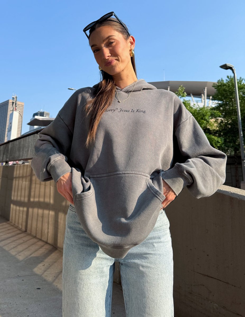 Not Sorry Jesus Is King Unisex Hoodie - Trendy