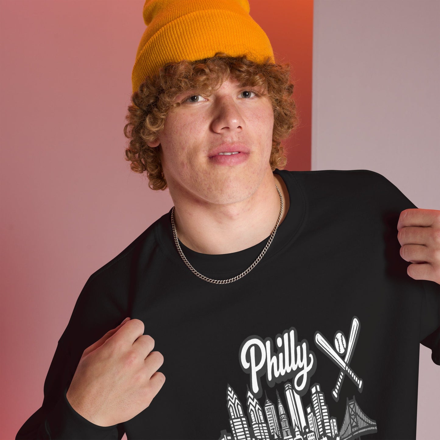 Philly Skyline Baseball Sweatshirt – Limited Drop – Philadelphia City Pride Line Art 6 Colors Unisex - Trendy