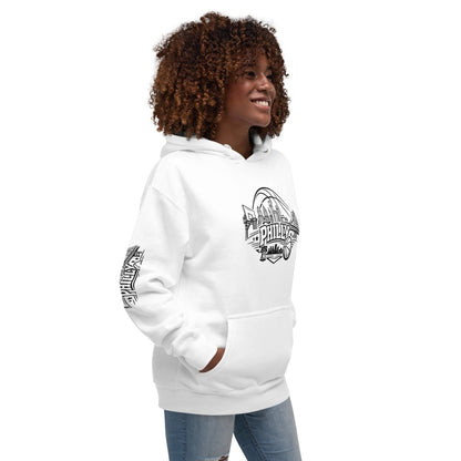 Philly Skyline Basketball Hoodie – Limited Drop – Philadelphia Hoops City Pride Line Art 6 Colors Unisex - Trendy