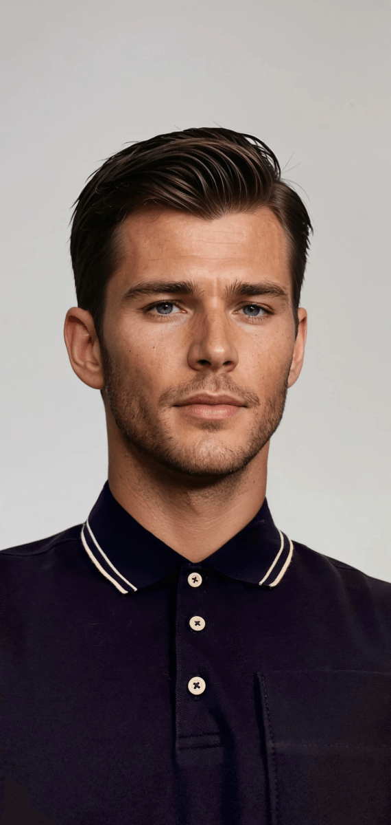 Pocket Polo Shirt - Navy - Trendy