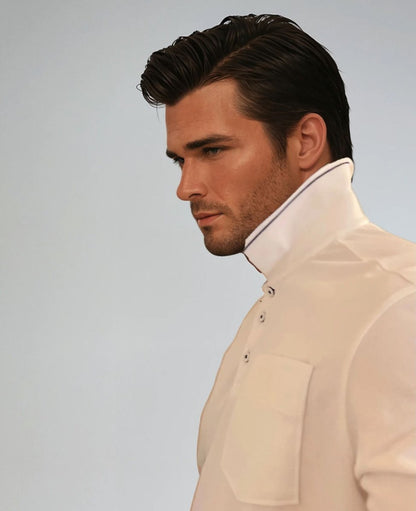 Pocket Polo Shirt - White - Trendy
