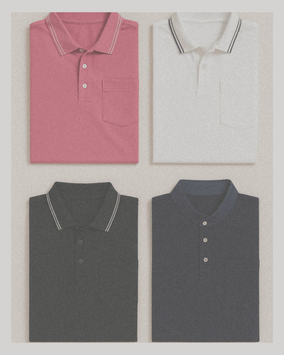 Pocket Polo Shirt - White - Trendy