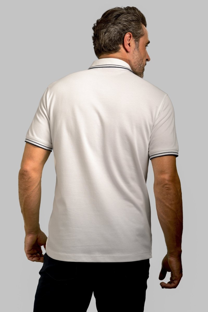 Pocket Polo Shirt - White - Trendy