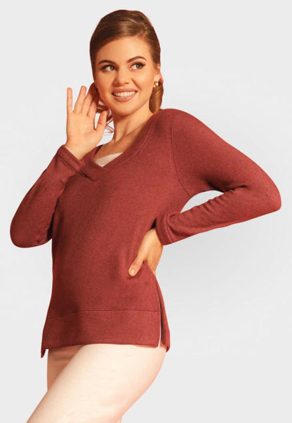 Power Vee 'Sweater' Sweatshirt - Charcoal Gray - Trendy