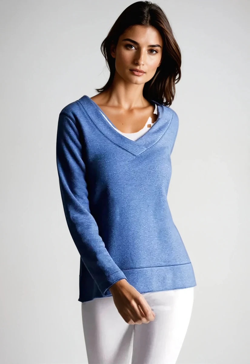 Power Vee 'Sweater' Sweatshirt - Charcoal Gray - Trendy