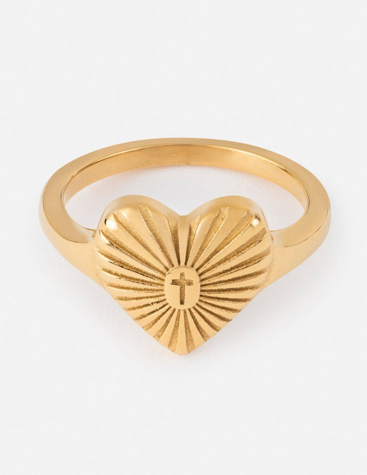 Radiant Heart Ring - Trendy