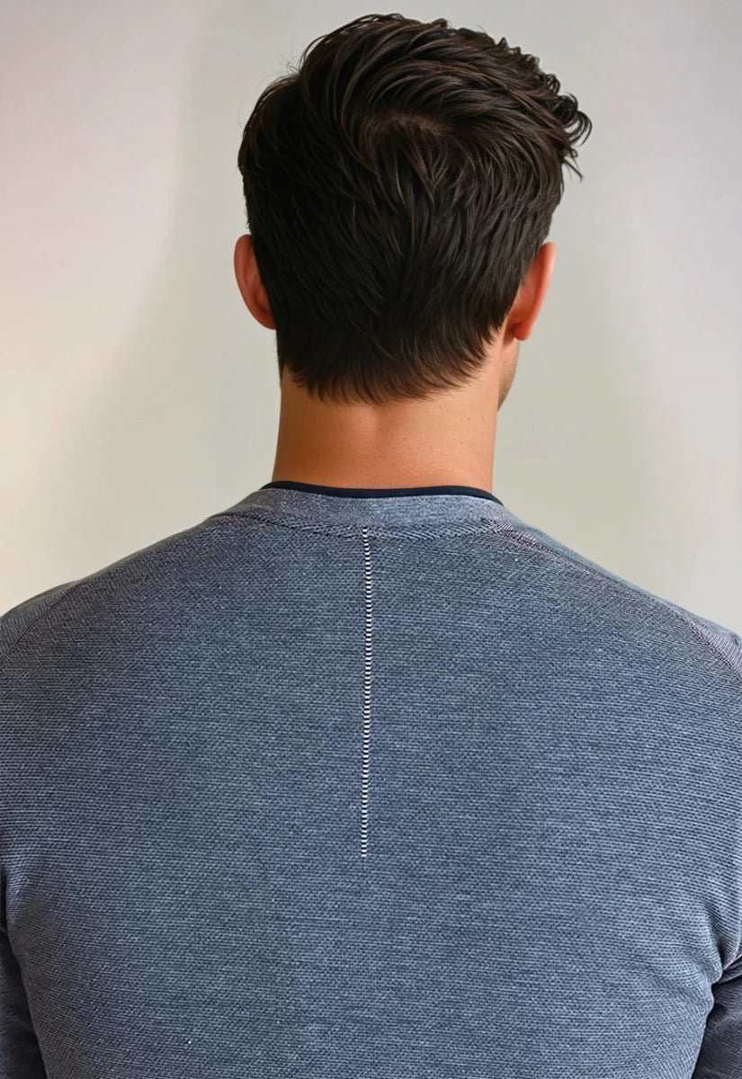 Seamless V - Neck Pullover Shirt - Trendy