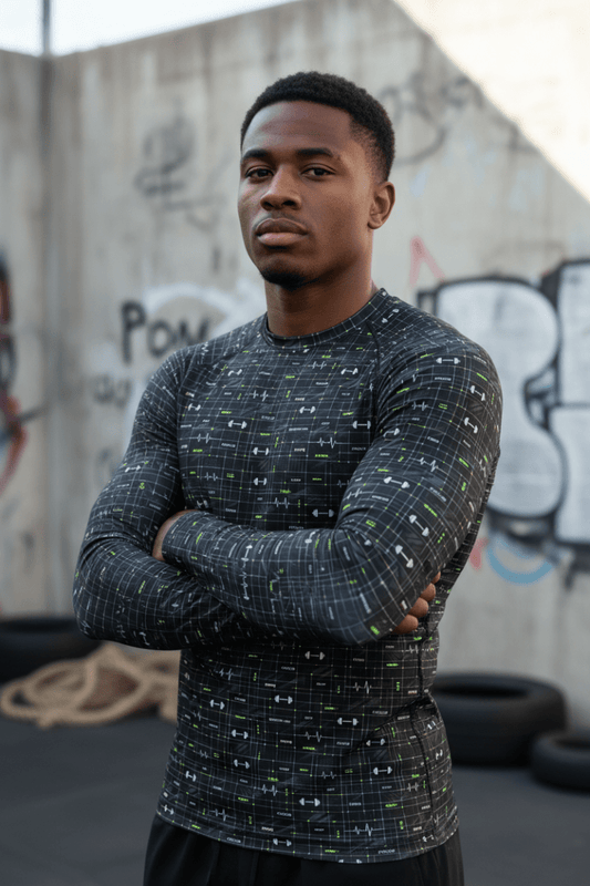Training System Rash Guard – Limited Drop – All - Over Print MMA Gym Compression - Trendy