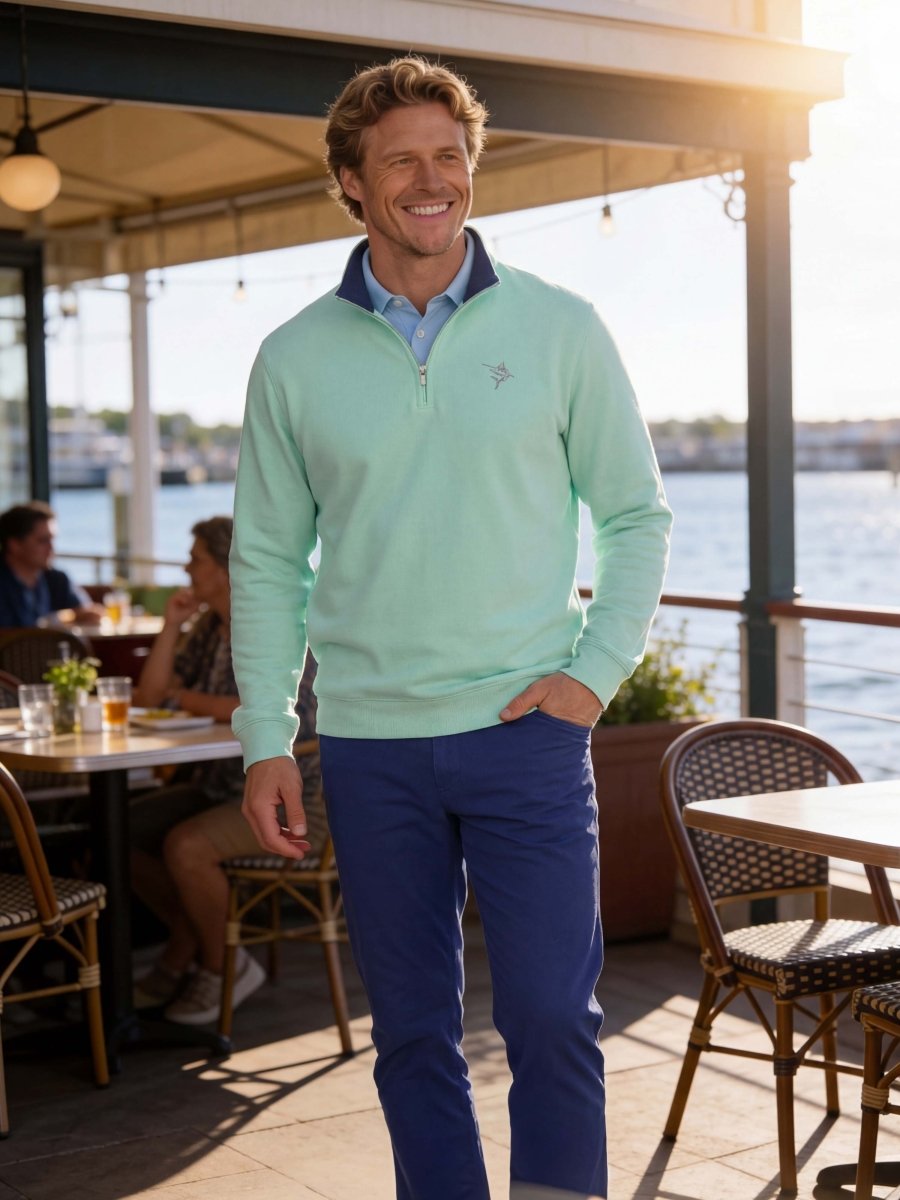 Turnberry Quarter Zip Smooth Knit - Trendy
