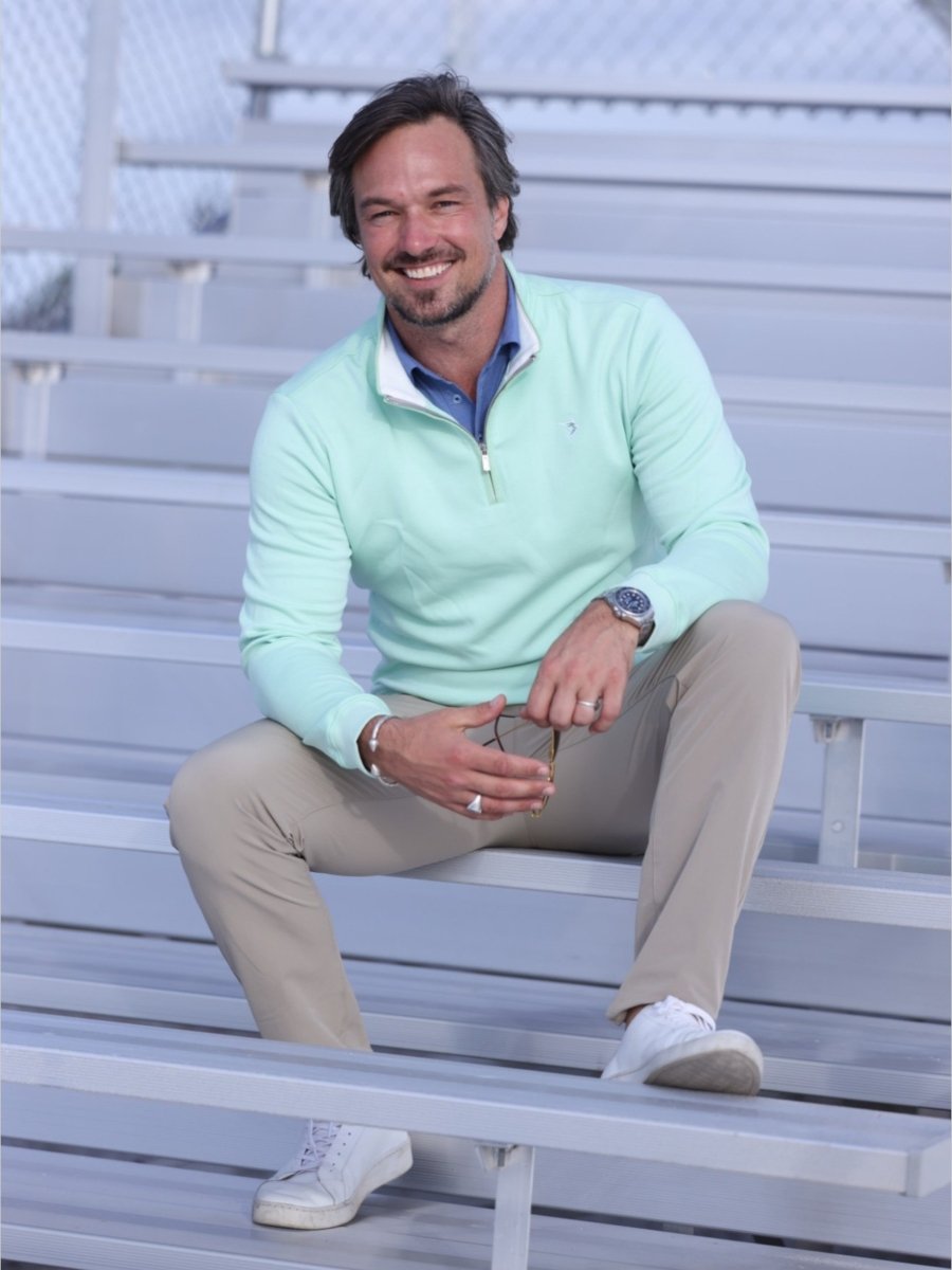 Turnberry Quarter Zip Smooth Knit - Trendy